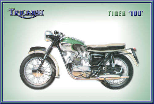 Triumph Tiger 100 (66) - Classic Metal Sign