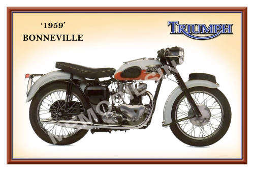 Triumph Bonneville - Classic Metal Sign