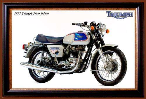 Triumph Silver Jubilee (77) - Classic Metal Sign