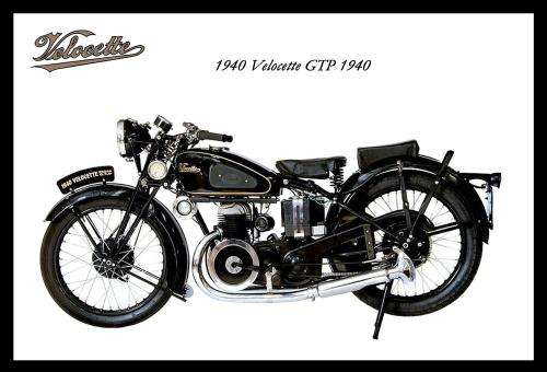 Velocette GTP (1940) - Classic Metal Sign