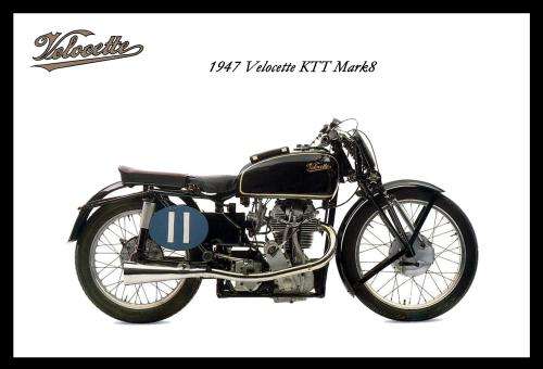 Velocette KTT Mark8 (1947) - Classic Metal Sign
