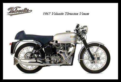 Velocette Thruxton Venom (1967) - Classic Metal Sign