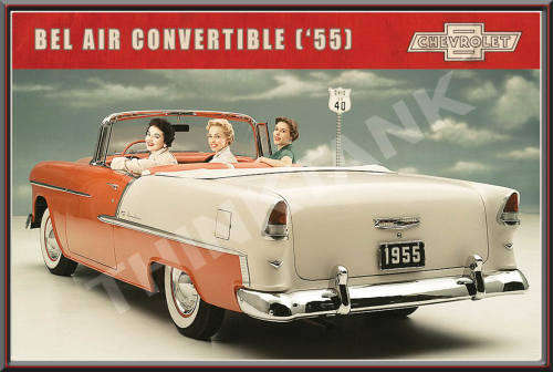 Chevrolet Bel Air Cabriolet (55) - Classic Metal Sign