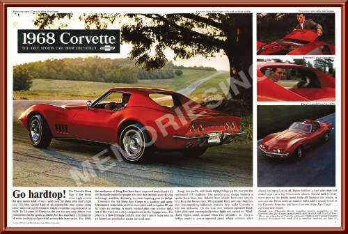 Corvette Stingray Coupe (68) - Classic Metal Sign