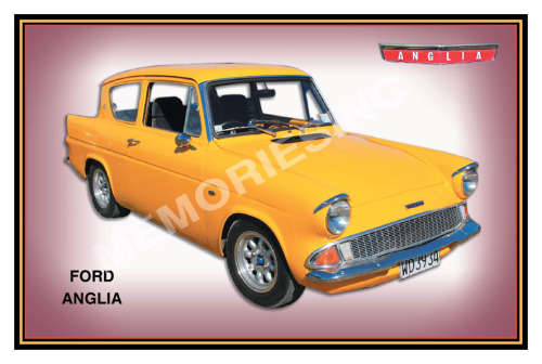 Ford Anglia - Classic Metal Sign