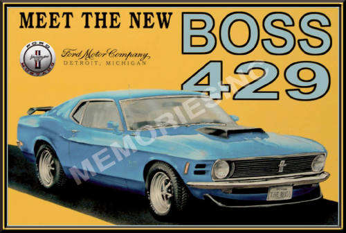 Mustang Boss 429 - Classic Metal Sign