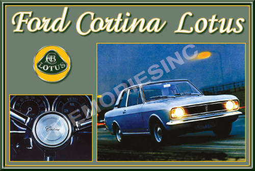 Ford Cortina Lotus (60s) - Classic Metal Sign