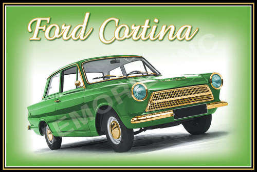 Ford Cortina - Classic Metal Sign