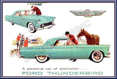 Ford Thunderbird (55) - Classic Metal Sign