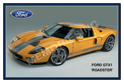 Ford GTX1 Roadster - Classic Metal Sign