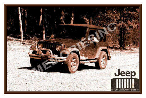 Jeep - Trail Never Ends - Classic Metal Sign