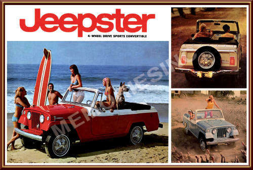 Jeepster Sports Convertible (66) - Classic Metal Sign