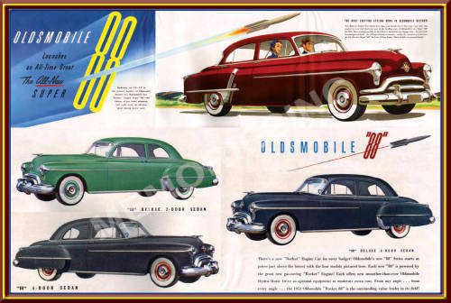 Oldsmobile Supper 88 (51) - Classic Metal Sign