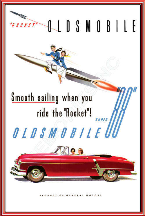 Oldsmobile Rocket 88 (53) - Classic Metal Sign