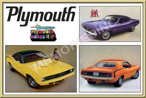 Plymouth Barracuda (70) - Classic Metal Sign