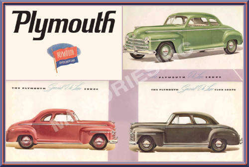 Plymouth Coupe Range (46) - Classic Metal Sign