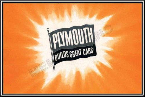 Plymouth builds Great Cars - Classic Metal Sign