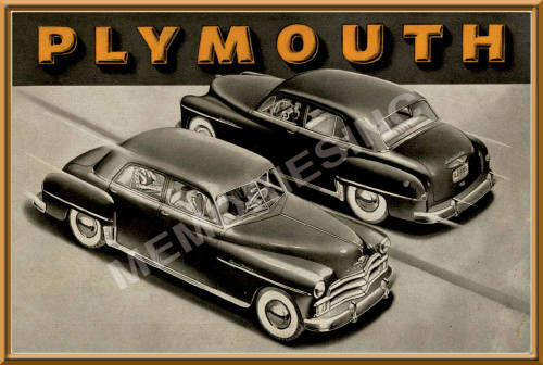 Plymouth Sedan (50) - Classic Metal Sign