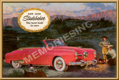 Studebaker Convertible (50) - Classic Metal Sign
