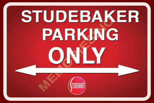 Studebaker Parking Only - Landscape - Classic Metal Sign