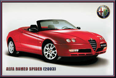 Alfa Spider (2003) - Classic Metal Sign