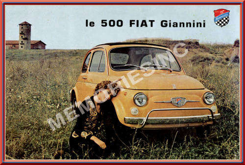 Fiat Giannini 500 - Classic Metal Sign