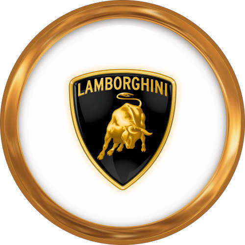 Lamborghini - Logo Only - Classic Round Metal Sign
