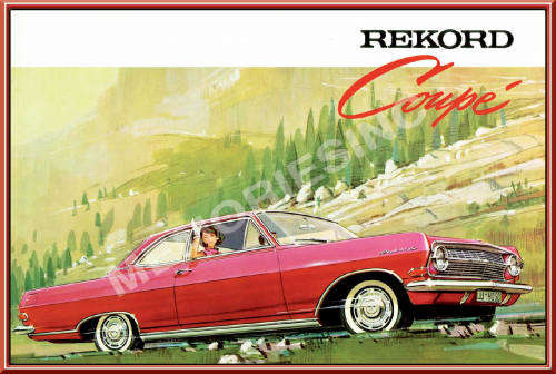 Opel Rekord Coupe (63) - Classic Metal Sign
