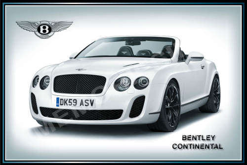 Bentley Continental - Classic Metal Sign