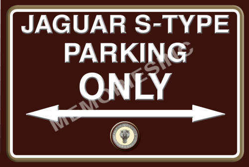 Jaguar S-Type Parking - Landscape Classic Metal Sign