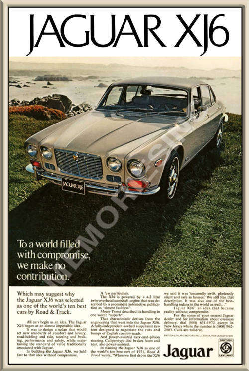 Jaguar XJ6 (73) - Classic Metal Sign