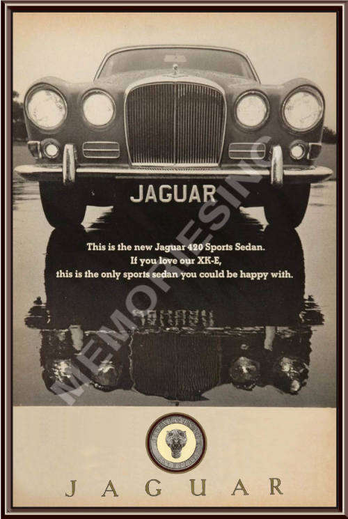 Jaguar 420s (67) - Classic Metal Sign