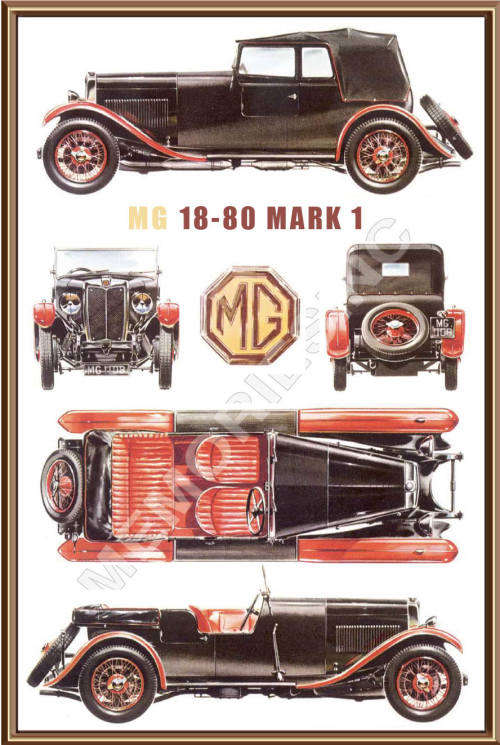 MG 18-80 Mark 1 - Classic Metal Sign