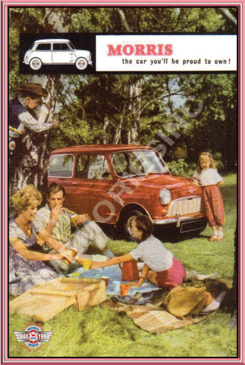 Morris Minor Mini Saloon (61) - Classic Metal Sign