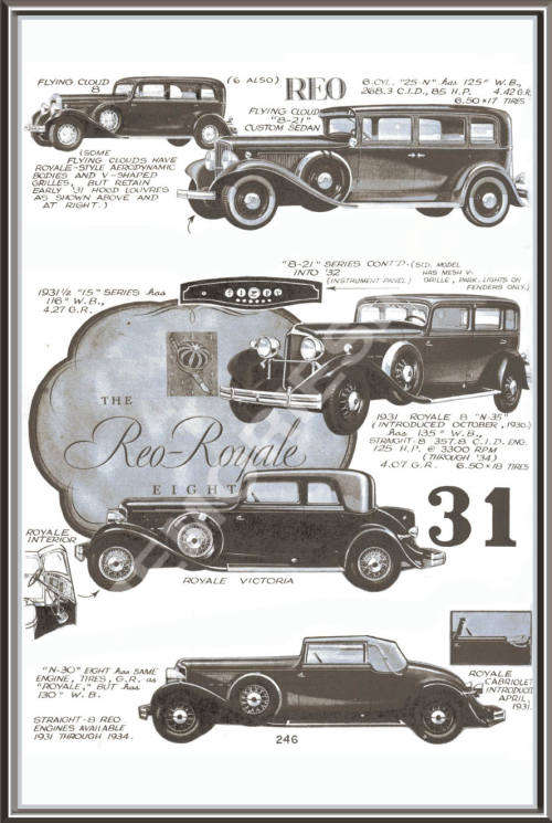 Reo Flying Cloud (30's) - Classic Metal Sign