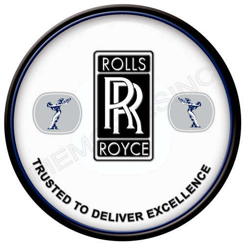 Rolls Royce - Round Metal Sign