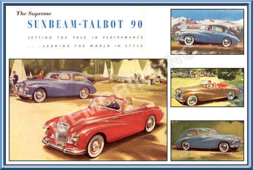 Sunbeam Talbot 90 - Classic Metal Sign