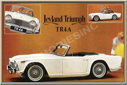 Triumph TR4A - Classic Metal Sign