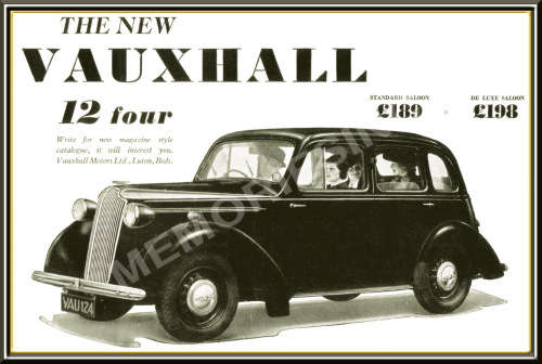 Vauxhall 12 Four (38) - Classic Metal Sign
