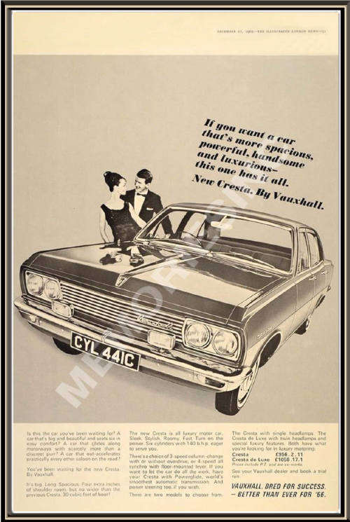 Vauxhall Velox Type 30-98 (24) - Classic Metal Sign