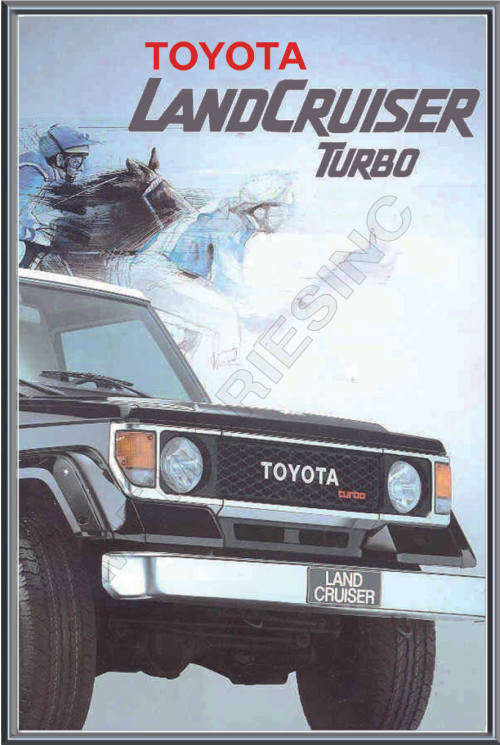 Toyota Land Cruiser Turbo (88) - Classic Metal Sign