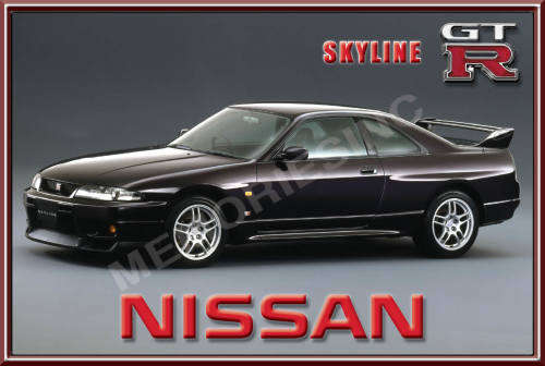 Nissan Skyline GTR (95) - Classic Metal Sign