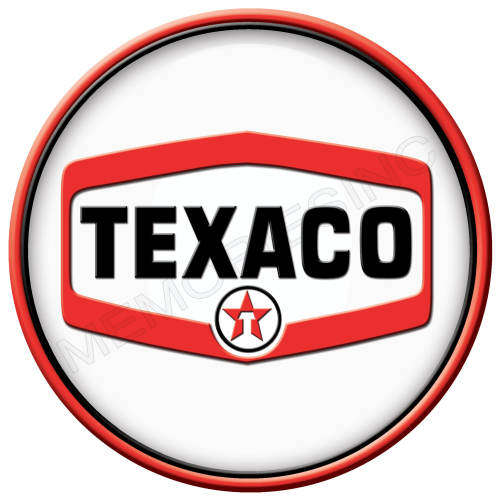 Gasoline - Texaco Petroleum - Classic Round Metal Sign