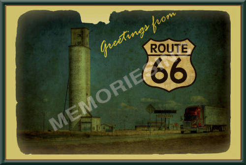 Route 66 - Greetings - Classic Metal Sign