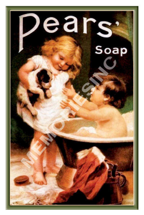 Pears Boy and Girl - Classic Metal Sign