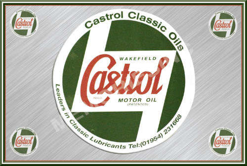 Castrol Classic Oils - Classic Metal Sign