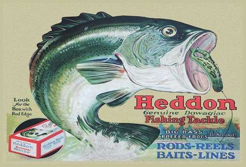 Heddons Frogs - Classic Metal Sign