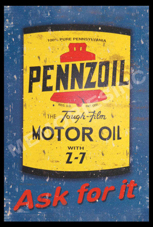 Pennzoil motor Oil - Classic Metal Sign
