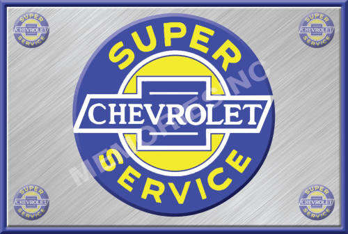 Chevrolet Service - Classic Metal Sign