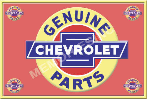 Chevrolet Genuine Parts - Classic Metal Sign